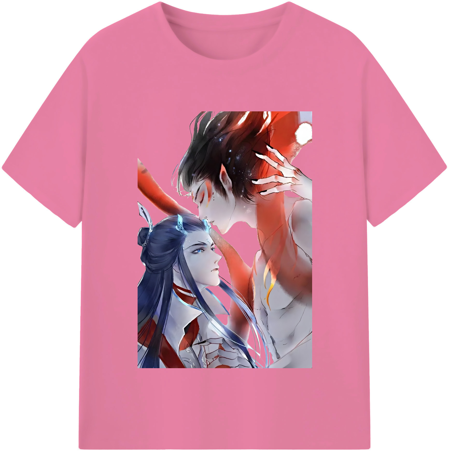 （画像用） Ne Zha 2 ナタ 魔童の大暴れ 綿100％半袖Tシャツ（フロントプリント）